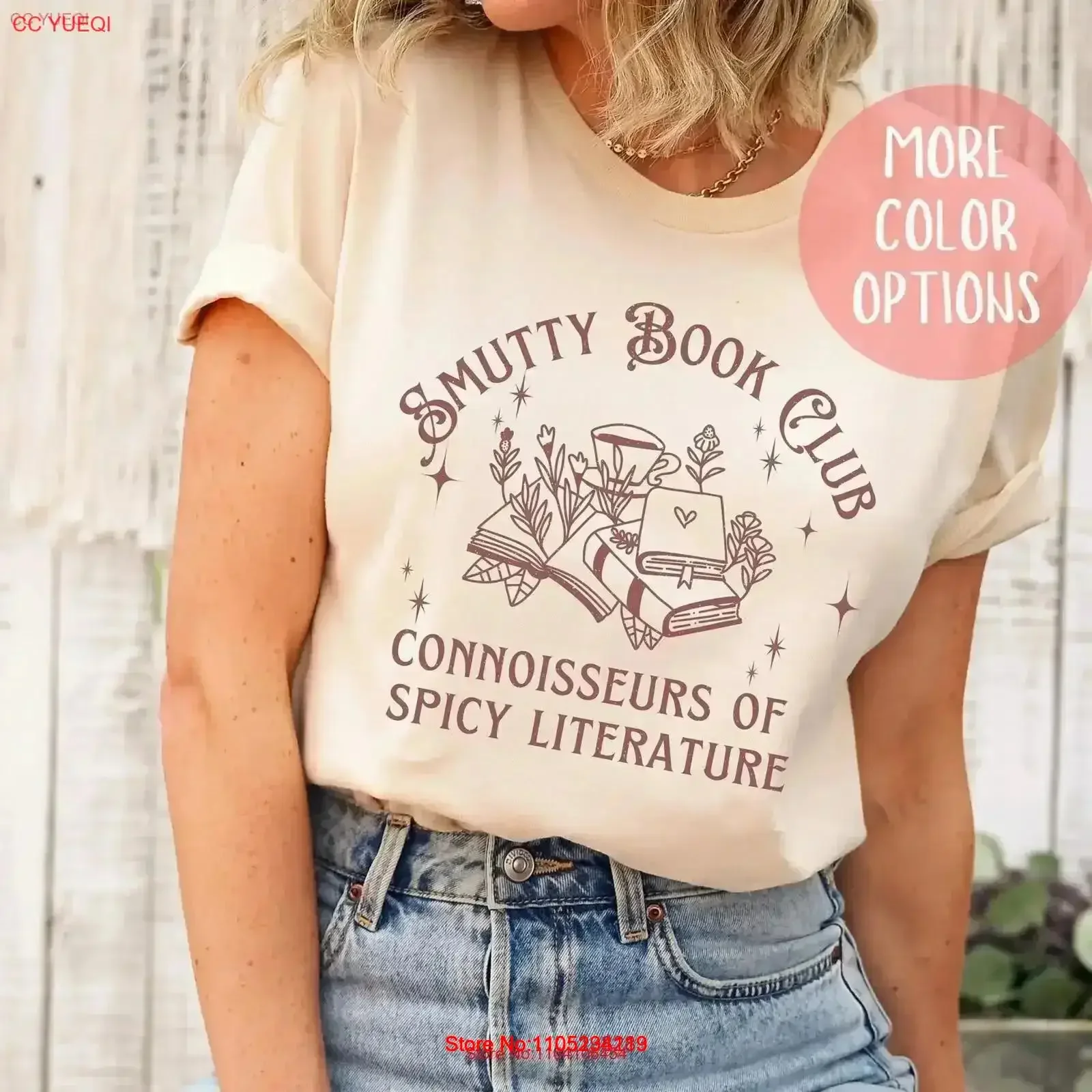Funny Smut Reader Book Club T Shirt Bookish for Romance Readers Vintage Reading Lovers Bookworm Washed fashion vintage Washed