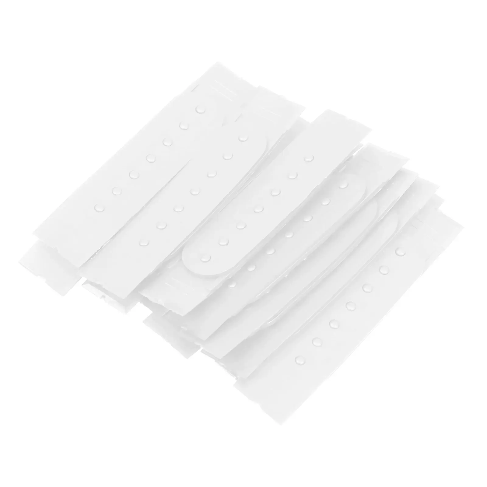 12Pcs Plastic Snapback Buckle Strap White 7 Hole Adjustable Hat Strap for Baseball Cap Snapback Repair Custom Sizing