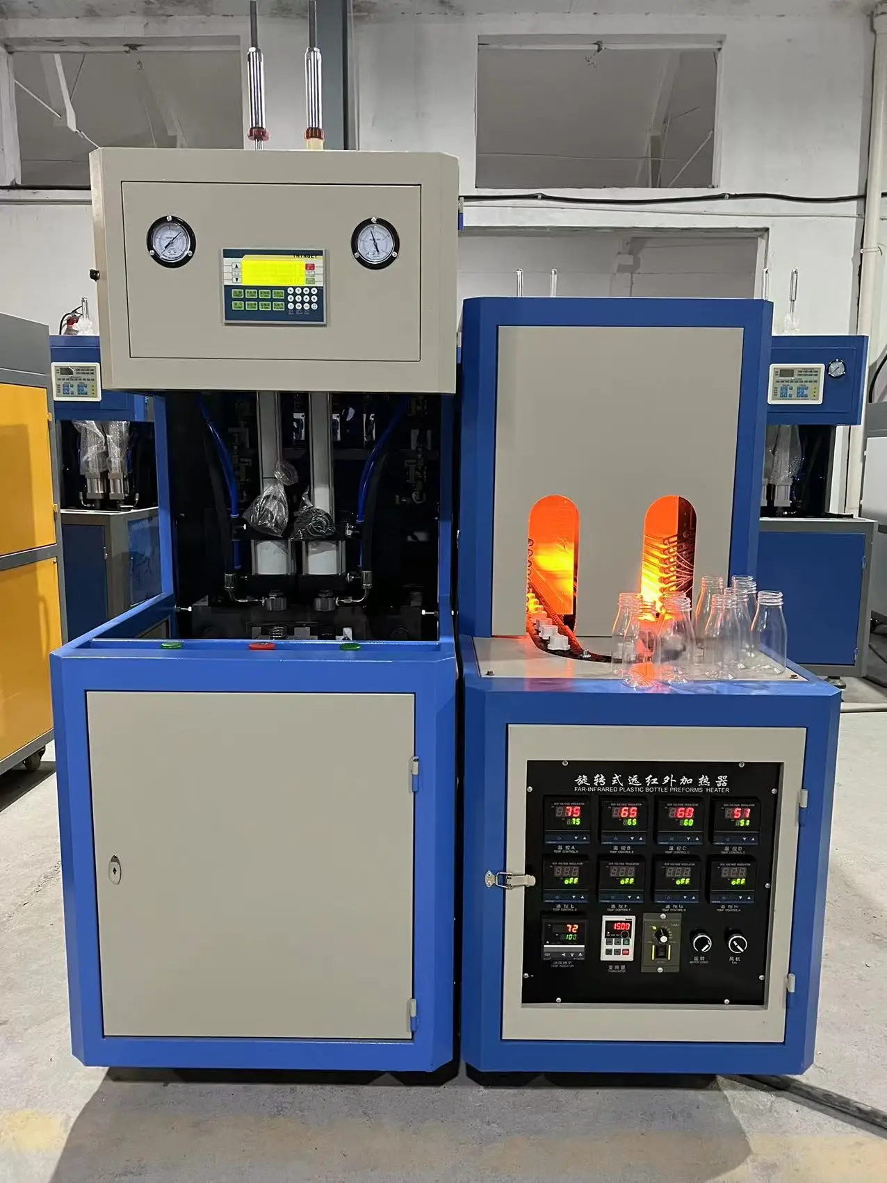 2025 New Design 500ml - 3L Semi Automatic PET Water Bottle Blowing Machine Plastic Bottle Making Machine