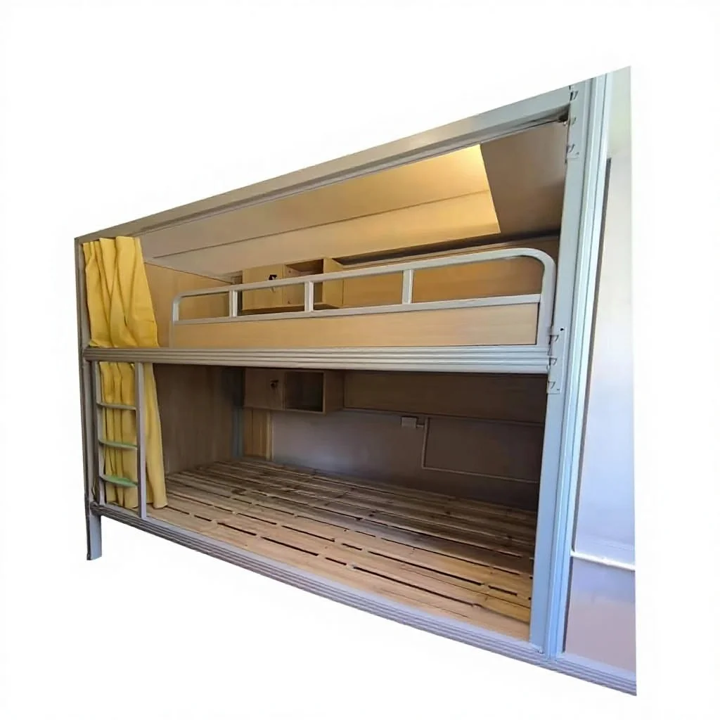 dl-Steel Bunk Beds with Modern Design for Student Dormitory Apartment & E-Sports Hotel Spaces in Capsule Style#