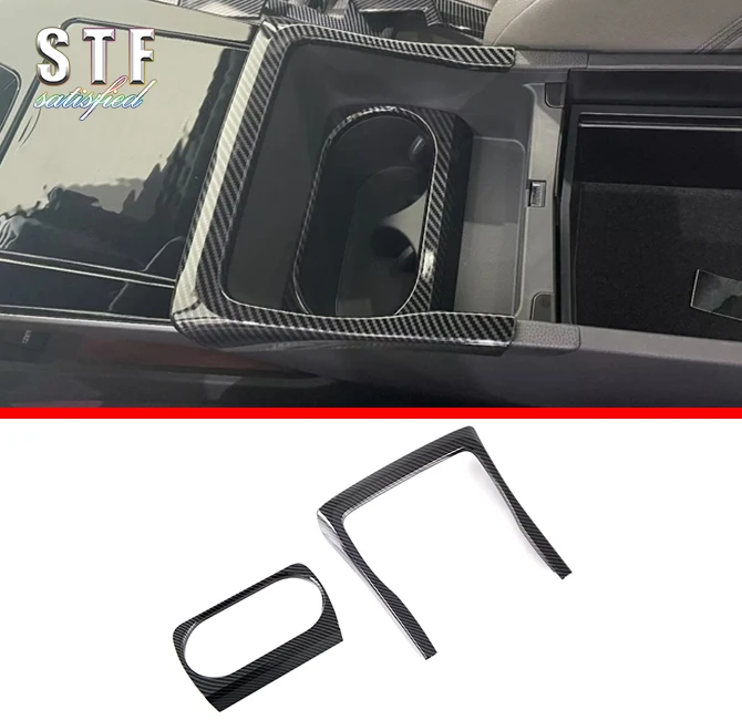 

Внутренний передний держатель для чашки из углеродного волокна, накладка для Toyota Bz4x 2022 2023, автомобильные аксессуары, наклейки W4