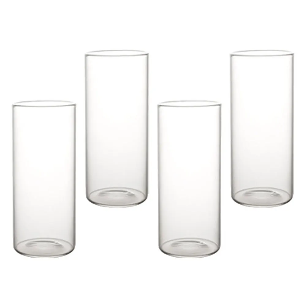 

4 шт., прозрачные стеклянные стаканы для молока, стаканы для питья, герметичные, большая емкость для холодных напитков, воды, вина, чая, посуда для бара