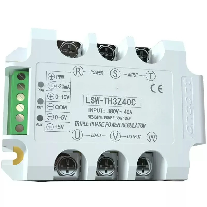 Three Phase SCR Power Regulator RS485 Communication AC Voltage Controller for Temperature Lighting Motor Speed Control