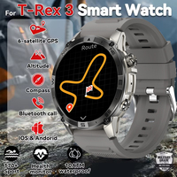 T-Rex 3 Max GPS smartwatch Amoled display and compass altitude make/answer call 530mAh  Sport Smart Watches 5ATM Waterproof Band