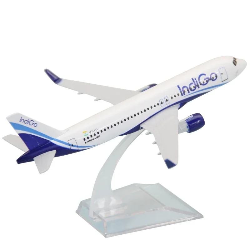 16CM 1:400 samolot A320 Model z podstawą samolot samolot zabawka Model indie IndiGo Airlines 737 Model samolotu kolekcja prezentów