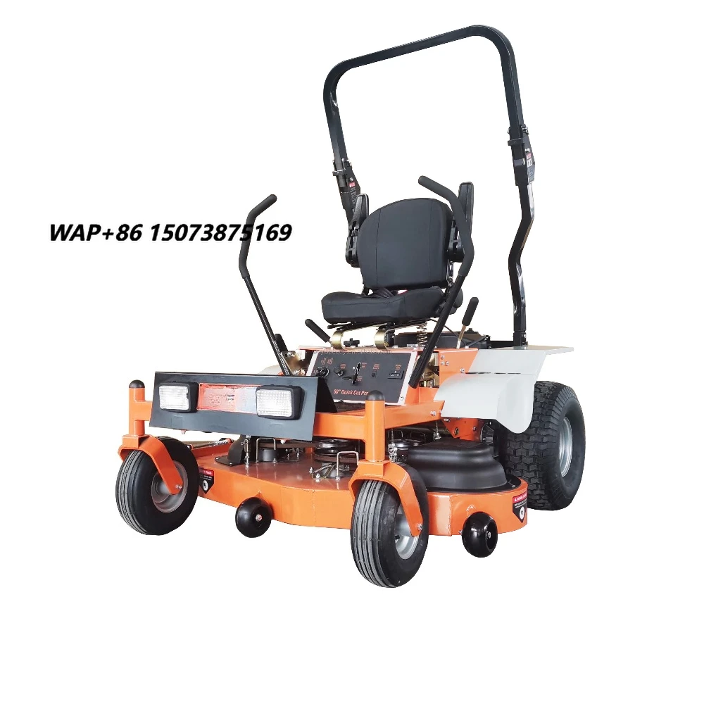 Hot Selling Industrial Grade 7.5HP Petrol 196cc 24V Upgraded Version Remote Control Zero Turn Riding Lawn Mower