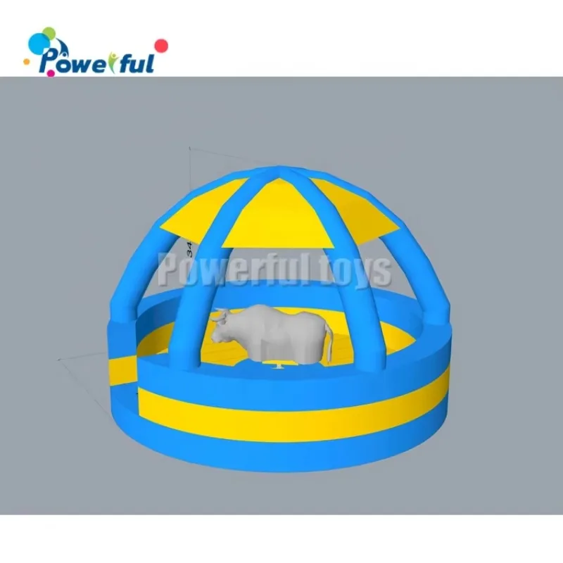 

Inflatable Mat for Rodeo Bull Mechanical Pig Machine Games