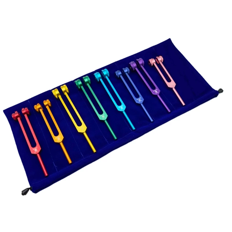 The Colored Chakra Tuning Forks The Frequency Is Perfect Used In Healing To Keep The Body, Mind And Spirit In Perfect Harmony