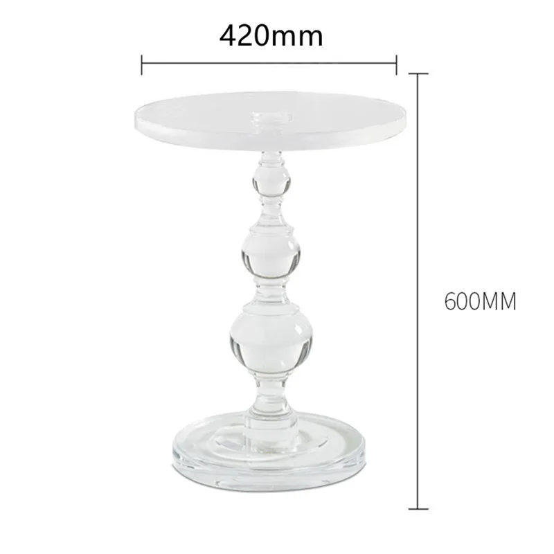 New Acrylic Roman Column Tables Transparent Home Furniture Bedside Table For Living Room Kitchen Coffee Bar Decor Tables