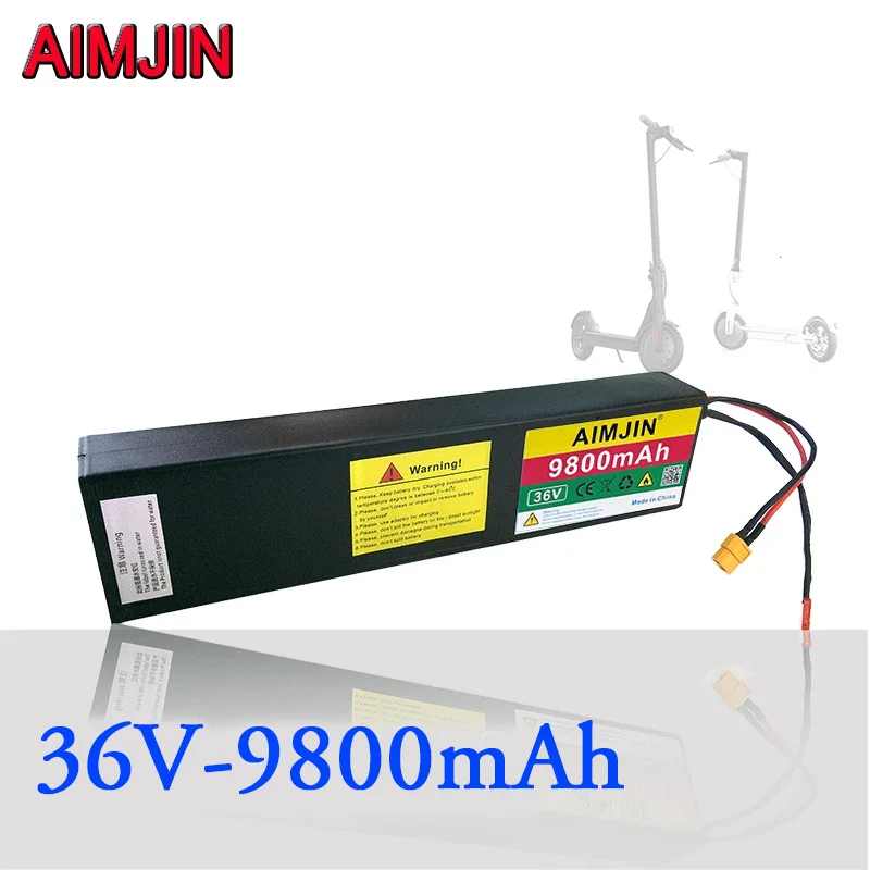 For KUGOO S1 S2 S3 Electric Scooters 36V 9800mAh 10S3P Lithium-Ion Battery Pack Rechargeable Battery XT60+JST interface