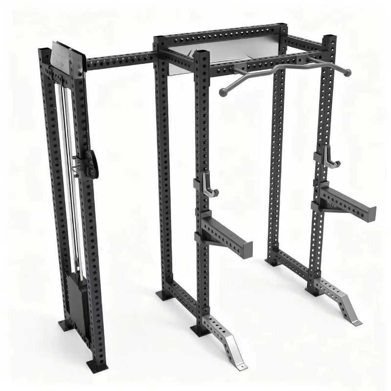 Half Rack + Cable Crossover: Boost Strength Training with Multifunctional Squat and Flight Stations