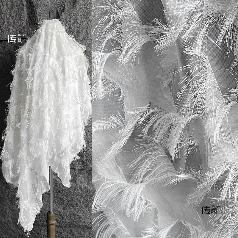 

Белая жаккардовая ткань Креативные ювелирные изделия Платье Сумка Дизайнерская одежда Оптовая продажа Ткань Diy Apaprel Швейная ткань Метры Материал