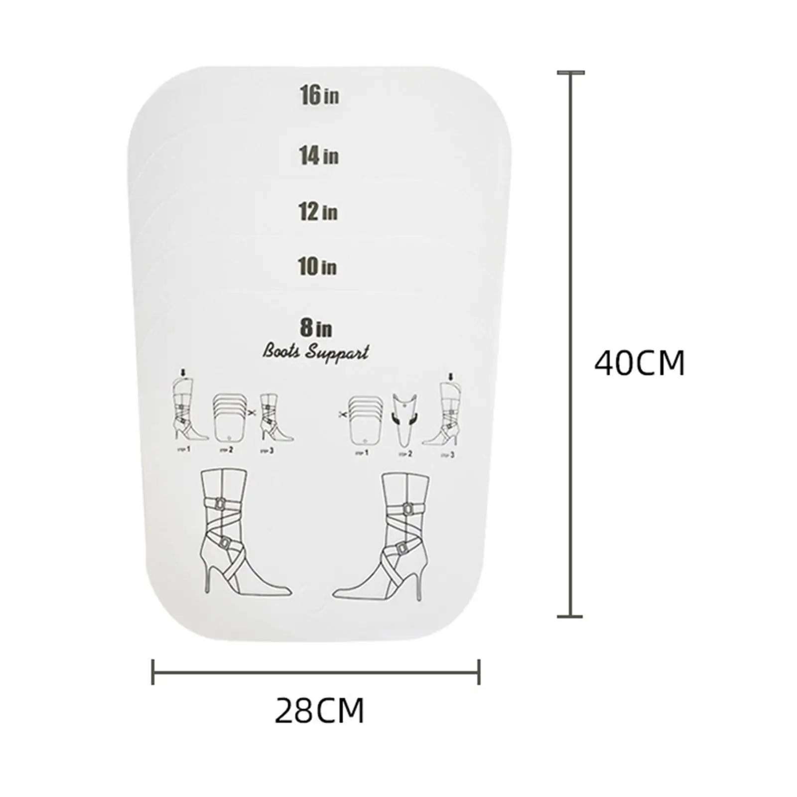 4 Pieces Boot Shapers Form Inserts Keeper. Convenient Organizer Tool Practical Tall Boot Support Shoe Trees for Daily Use Closet