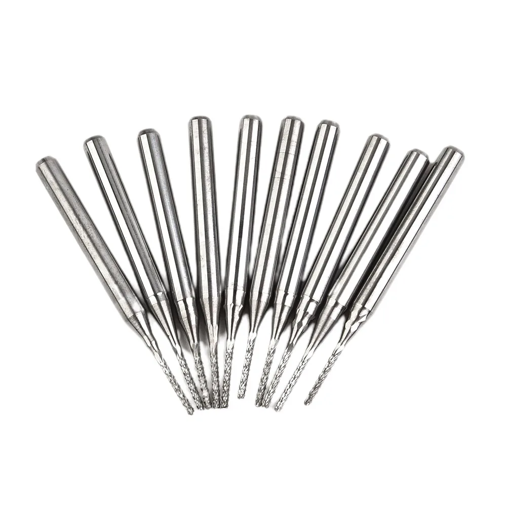 

Поставки, концевая фреза, хвостовик 1/8 дюйма, 10 шт., 1 мм, твердосплавный бит с ЧПУ для печатных плат, металлообработка, фрезерное промышленное оборудование