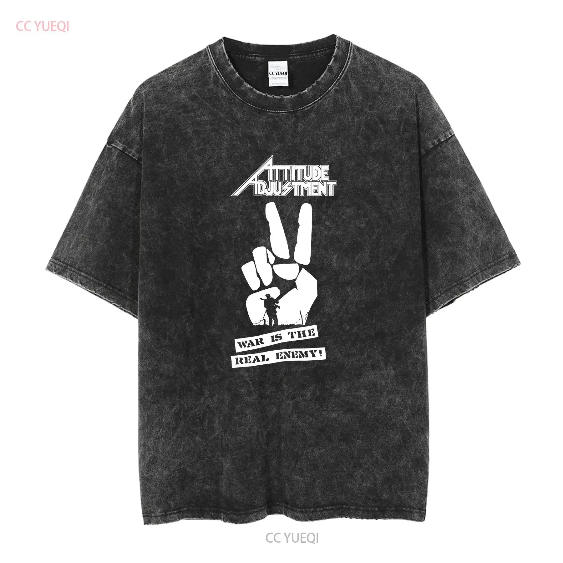 Attitude Adjustment Vintage T Shirt American Paranoia 1986 Bay Area Skate Thrash long or short sleeves vintage Washed