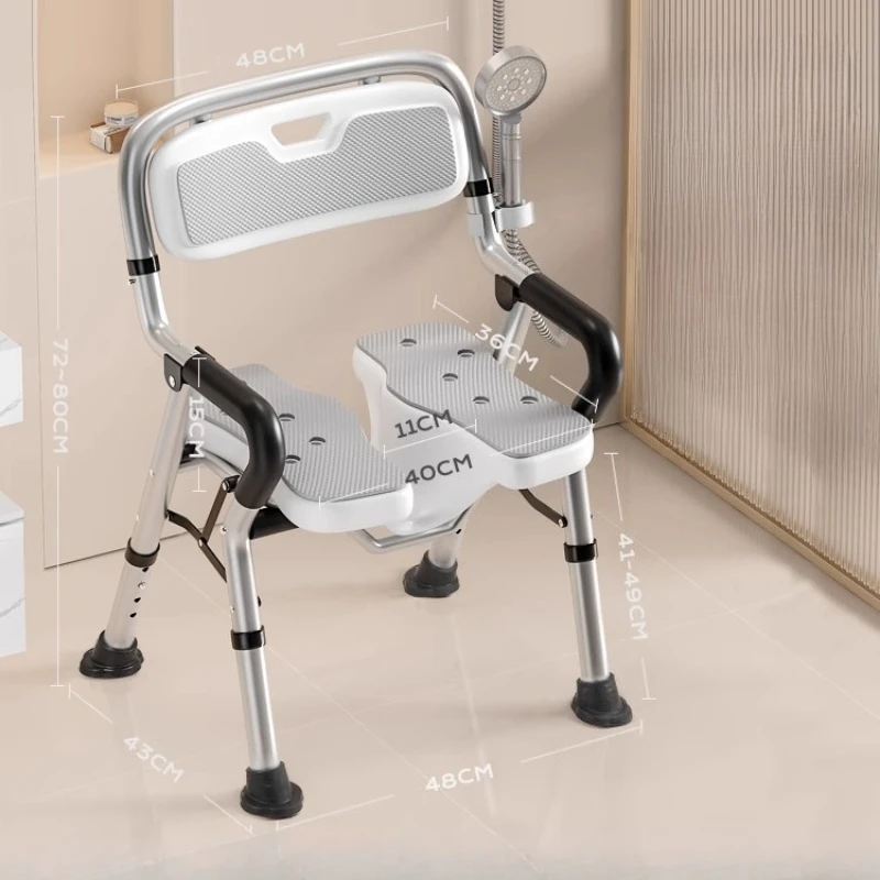

Bathing chair for the elderly, bathroom, bath stool folding