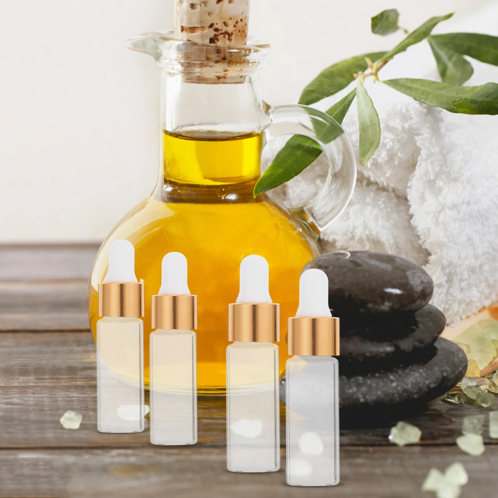 

50Pcs 5Ml Mini Essential Oil Bottle Transparent Small Liquid Empty Bottles for Travel Perfume Sample Packaging Cosmetics