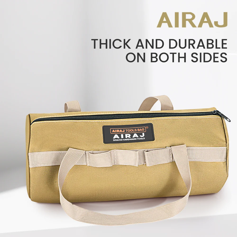 AIRAJ Canvas Ground Nail Storage Bag Portable Hammer Carry Bag Large Capacity Waterproof Tool Bag Organizer Camping Supply