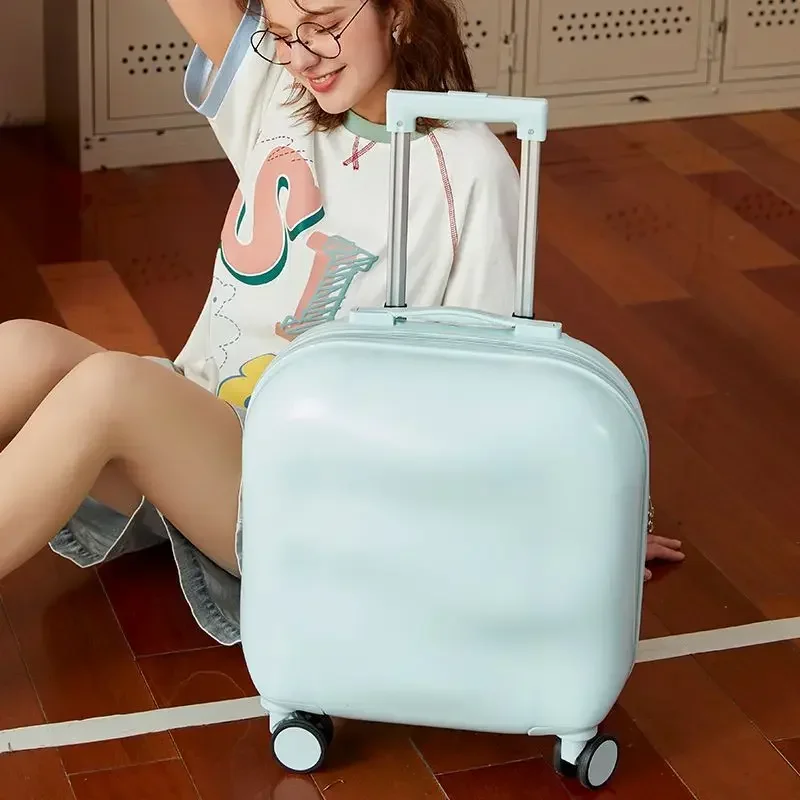 

Fashion 18/20 Inch Carry-on Trolley Case Travel Suitcase Large Capacity Rolling Luggage Password Trunk Universal Wheel Small Box