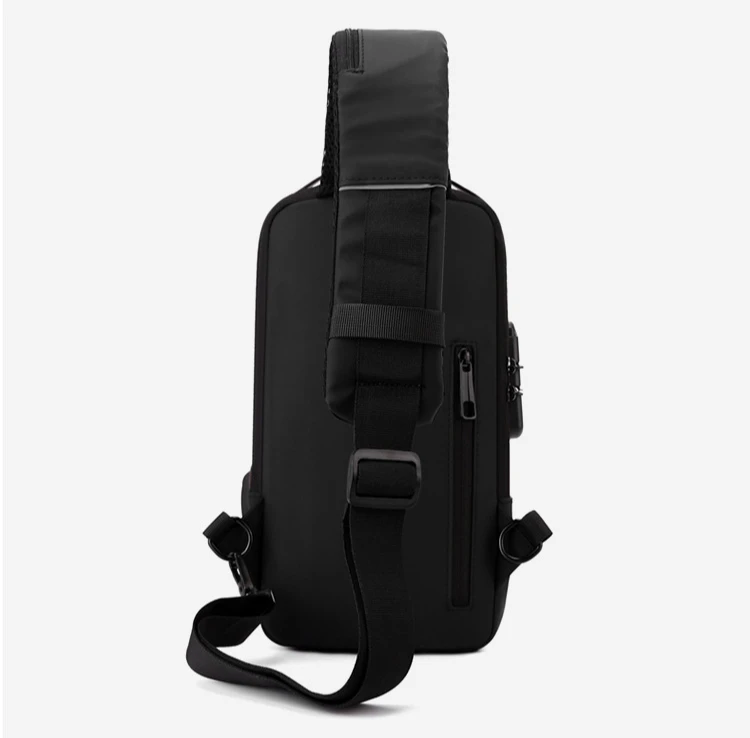 New Men's Single Shoulder Motorcycle Bag, Casual Sports Multifunctional Crossbody Bag, Password Anti-theft Chest Bag Shoulderbag
