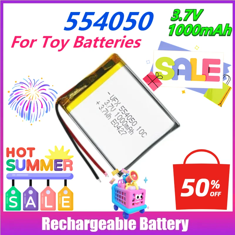 

554050 1000mAh 10C Rechargeable Battery for Toy Batteries