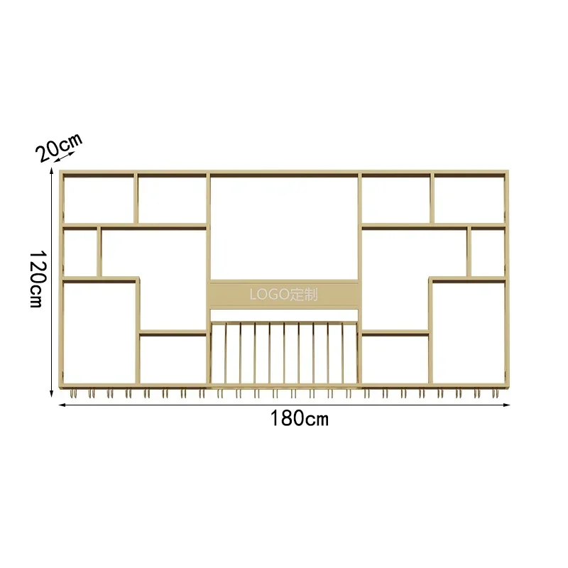 Variant: 180x20x120cm gold