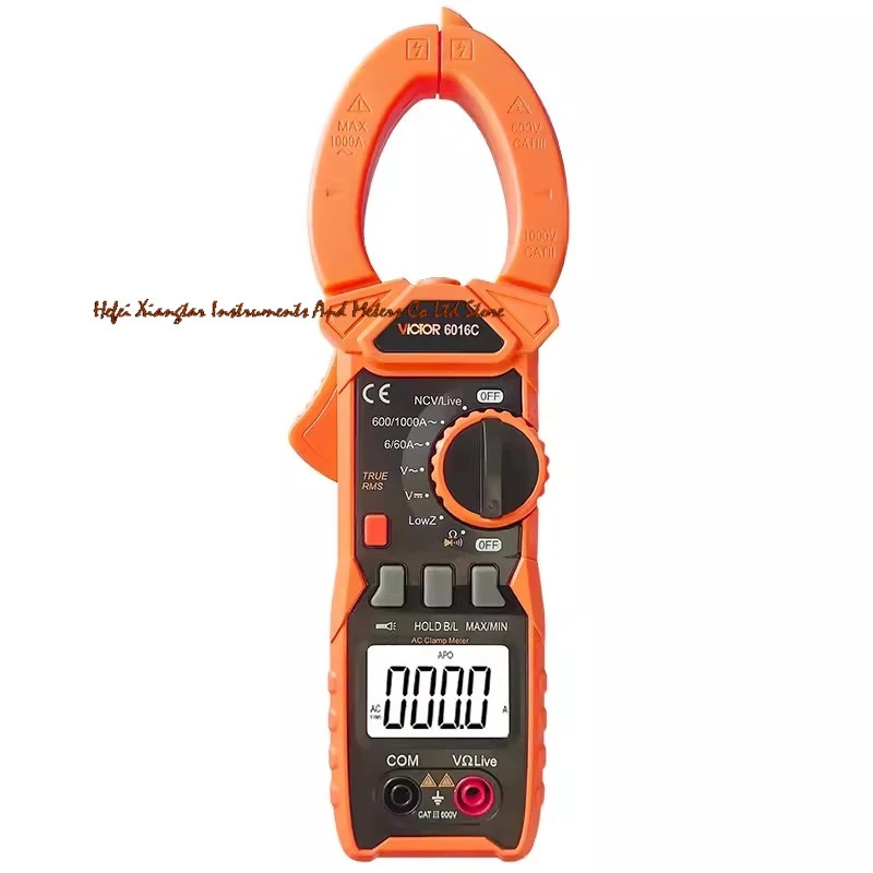 

Fast arrival VC6016C digital Clamp Meter 1000A AC current meter 200mV，2V，20V，200V，1000V