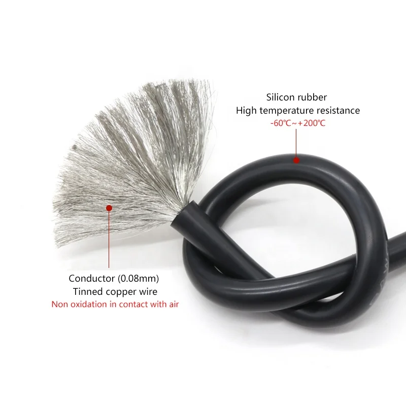 30PCS 600V Soft Flexible Heat-Resistant 10AWG Silicone Wire Cable For RC Drone Boat Model For Lipo Battery Electrical RC Boat Pa