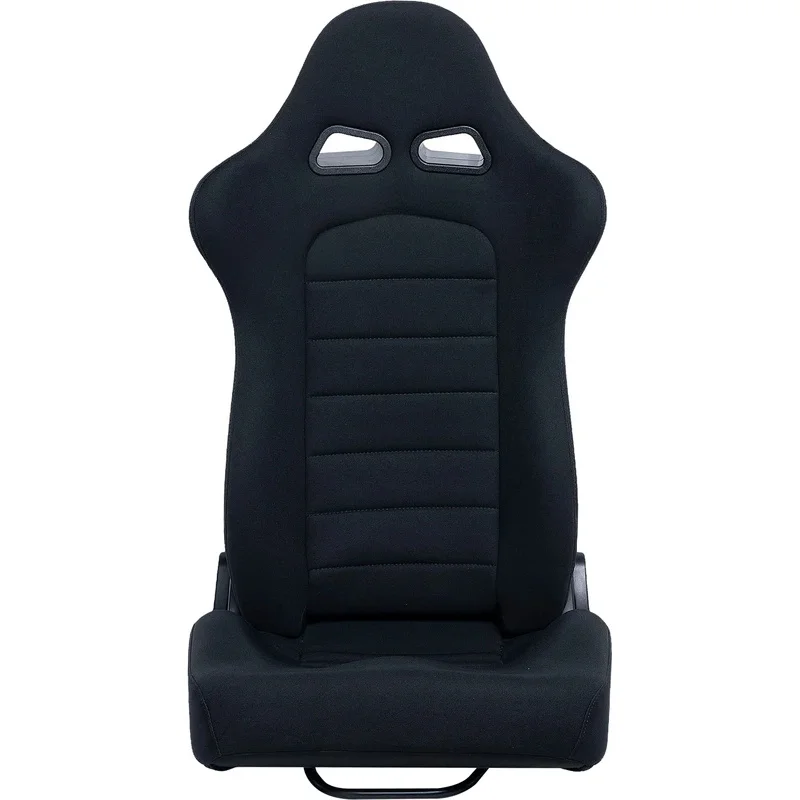 High Quality Model 9019 Black PVC Leather Reclining Racing Bucket Seat With Optional Orange Blue Stitching Interior Modification