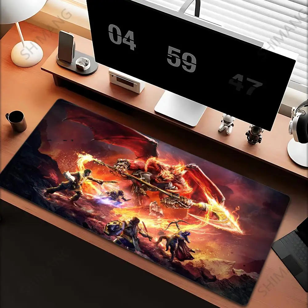 Game D-Dungeons D-Dragons D-DND Mousepad Office Small Large PC Computer Keyboard Mouse Game Rubber Anti-Slip Mice Mat Big