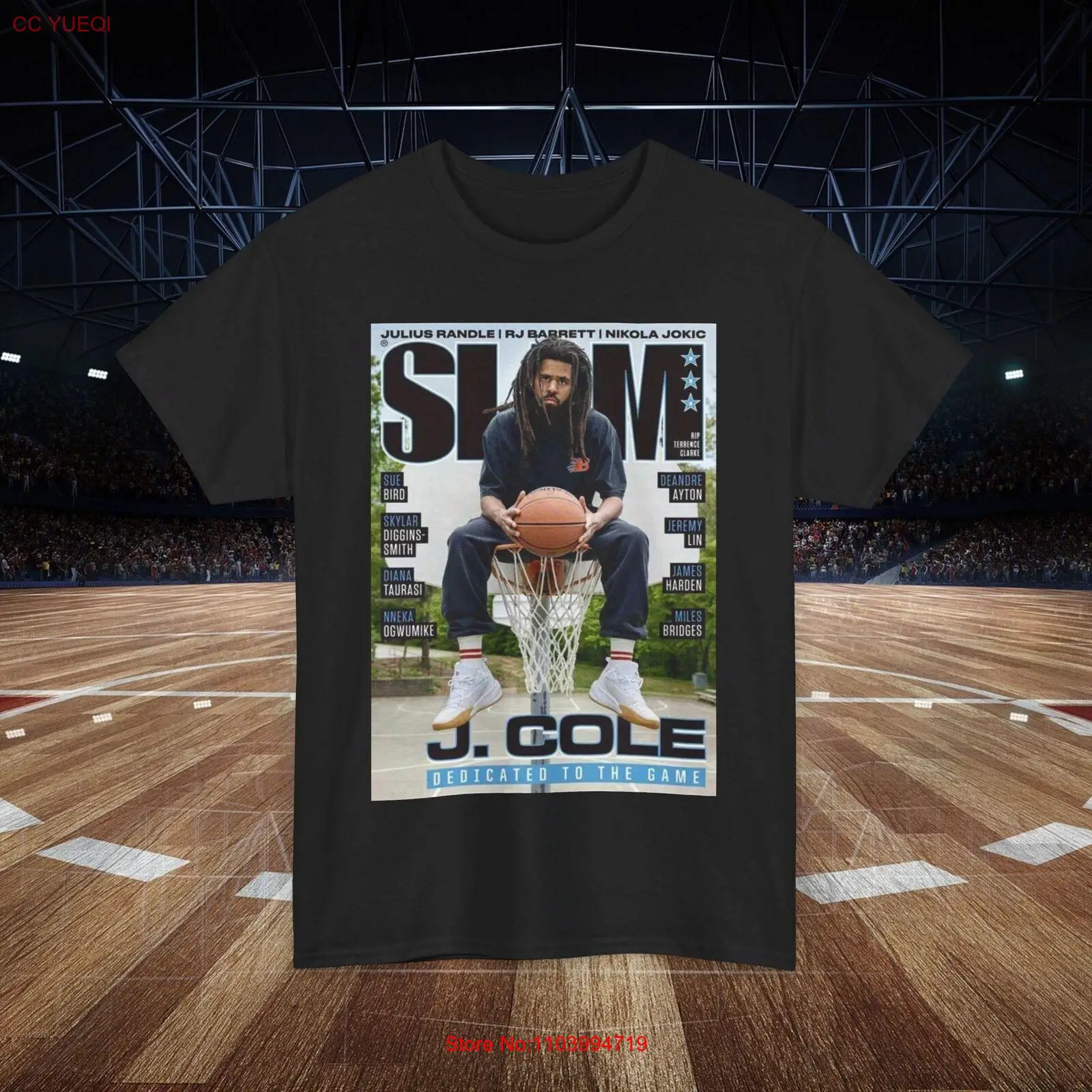 J Cole shirt | SLAM magazine shirt | Graphic Tee | Black J Cole shirt |