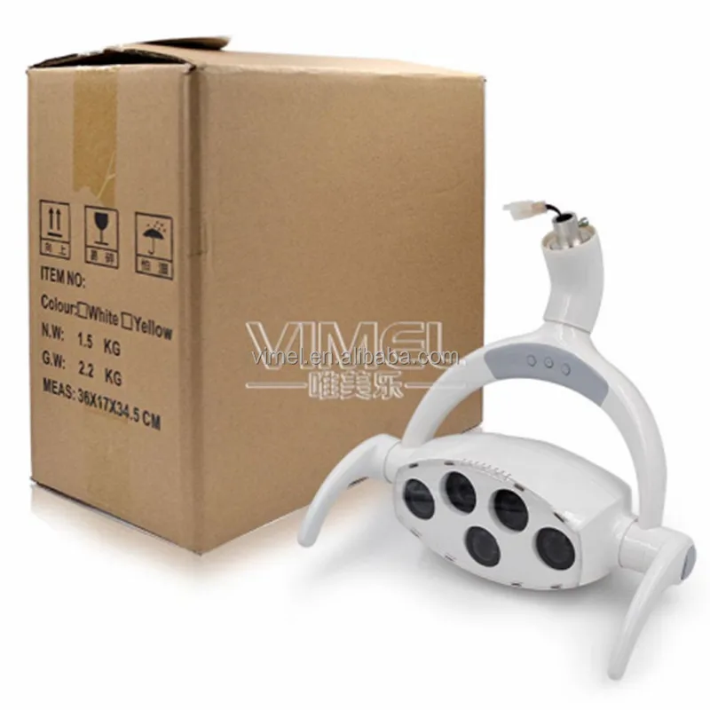 Dental Operation Lighting LED Lamp for Implant for Dental Chair Cold Light Shadowless Induction Lamp 8 Level Brightness 22/26mm