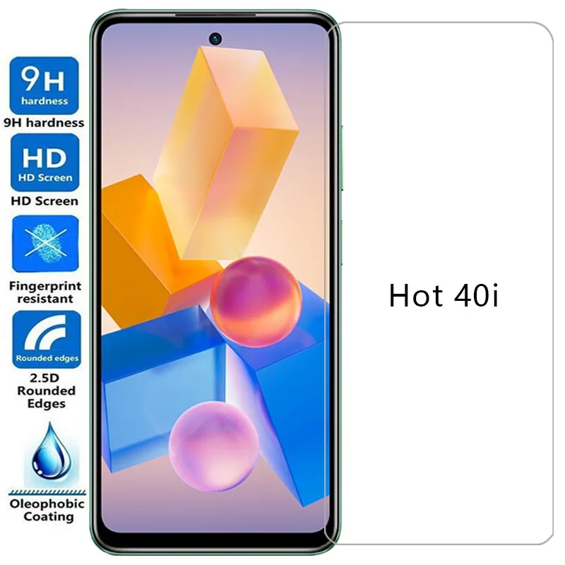 screen protector for infinix hot 40i protective tempered glass on infinity hot40i 40 i i40 phone film glas infini infix ifinix