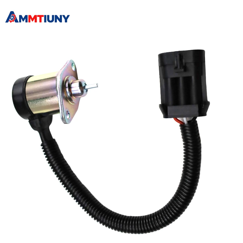 1PC Fuel Shutoff Stop Solenoid 1G577-60010 1G577-60011 6689034 2536022 12V for Kubota V3300 V3800 Engine Bobcat S220 S250 S300