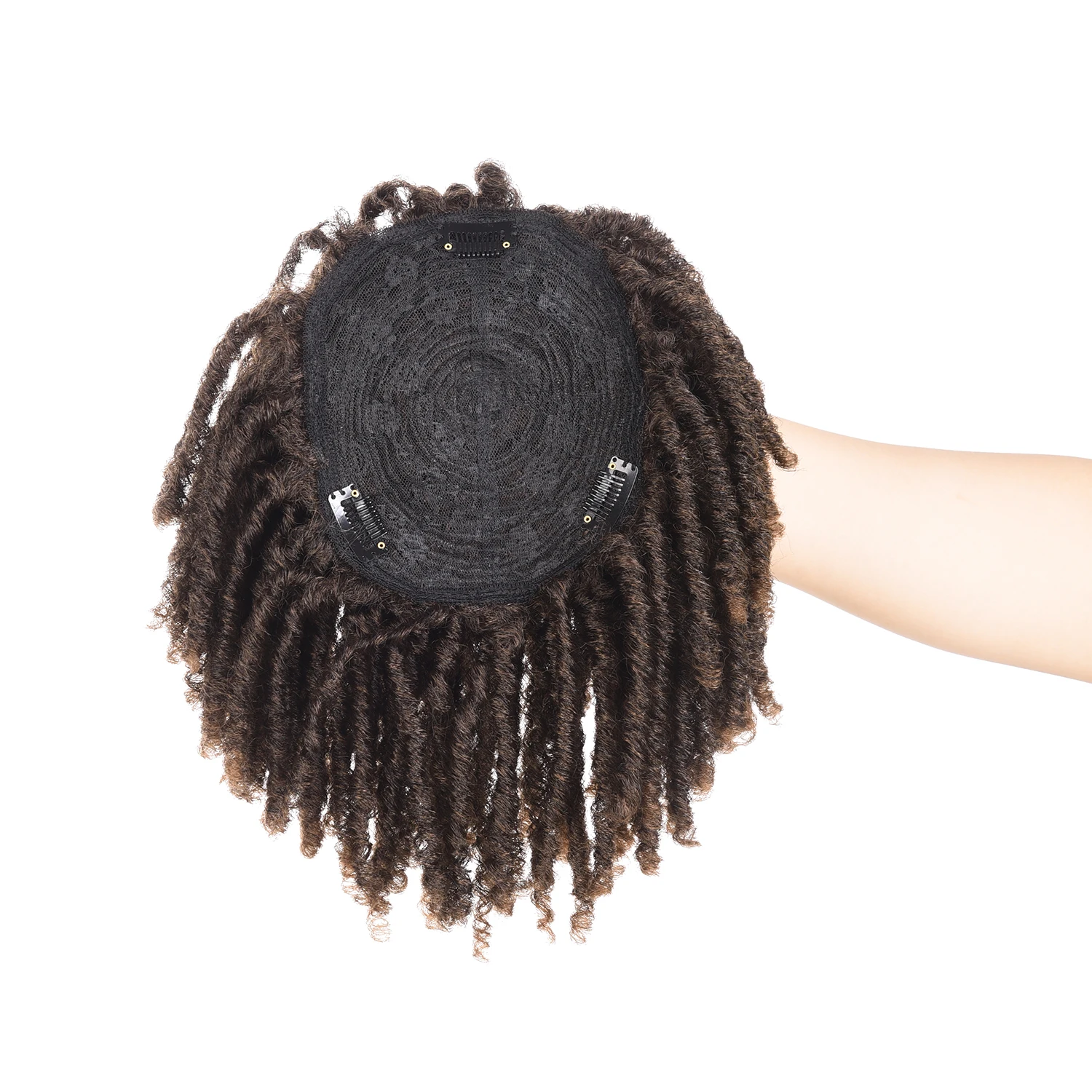 DinDong Synthetische Verschluss Topper Pferdeschwanz Clip In Haar Extensions Pony Schwanz Als Blonde Furcht Loks Perücke Clips Haar Günstige – Detail 15