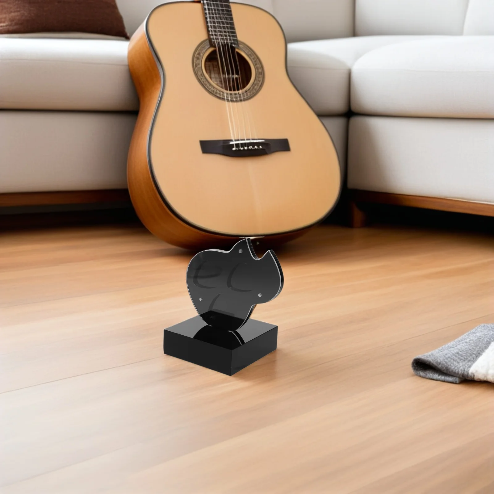 

Dustproof Acrylic Guitar Pick Storage Box 3 Picks Capacity Organizer Display Case for Musicians and Music Lovers Accessories