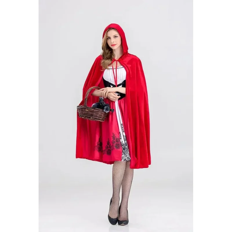 New Small Red Riding Hood Costume Castle Queen Costume Halloween Cosplay Uniform Adult Role-Playing Costume