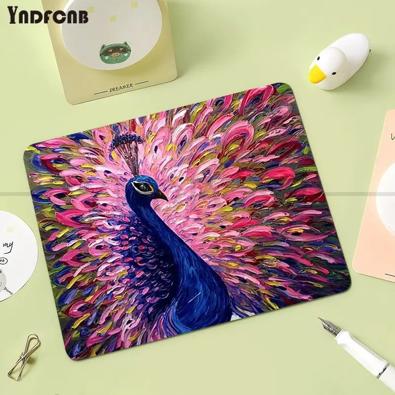 Peacock-Tapis de souris en polymère pour ordinateur de bureau, grand coussin pour ordinateur portable, table, clavier, PC Gamer