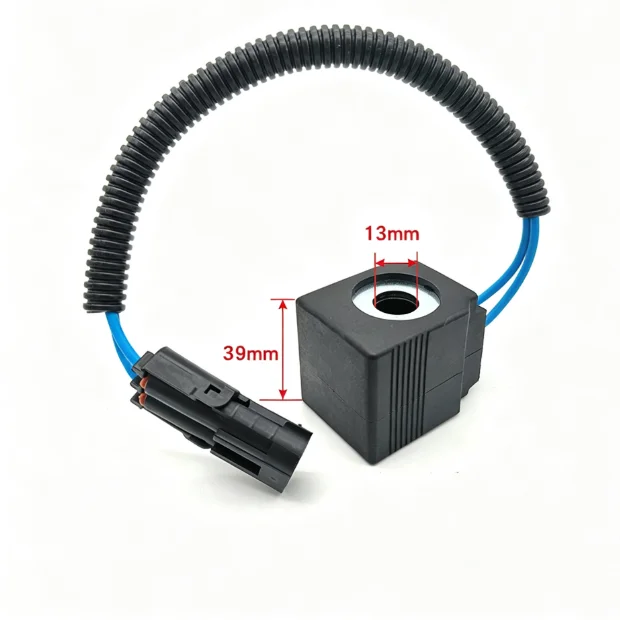 Secure Lock Solenoid Valve Coil For 55C 60C 70 75 Hydraulic Machinery Parts For Pilot Pressure Control Prevent Unintended