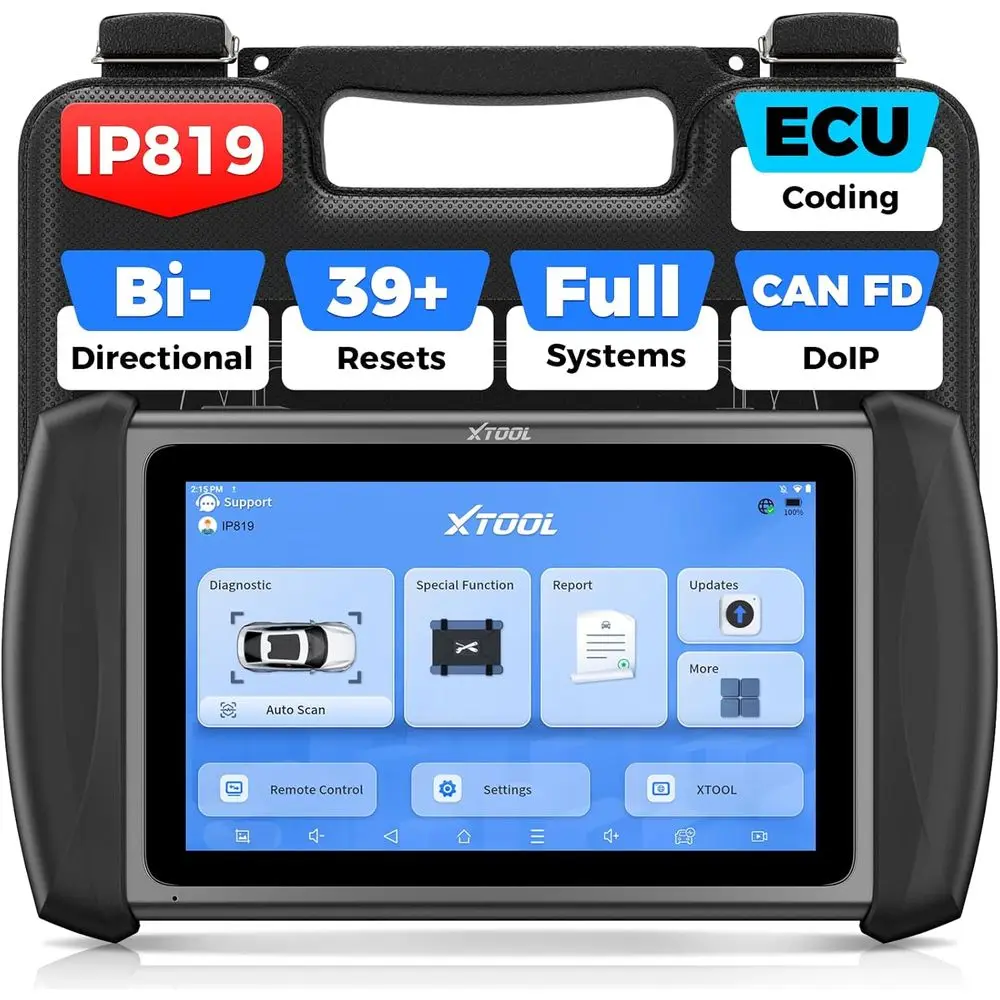 

IP819 V2.0 Bidirectional Scan Tool, 2025 Upgraded of D7 2 Diagnostic Scanner with Active Test, PMI Function, 39+ Resets, ECU C0d