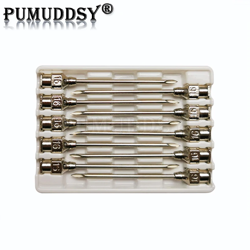 10PCS/LOT Boxs 5*20.5mm 5x20.5 Syringe Stainless Steel Needle Veterinary Needle 5.5x24 6x35 6.5x29 7x36 8x34.5 Dispensing Needle