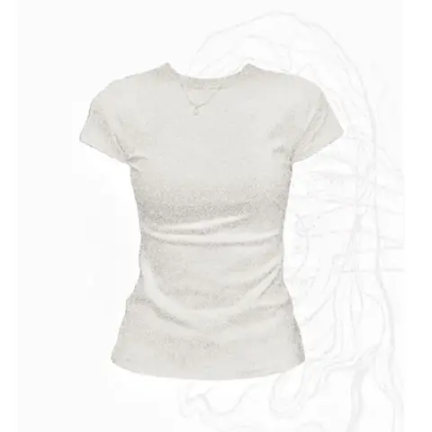 सॉलिड बेसिक शॉर्ट स्लीव टी-शर्ट महिलाओं के लिए समर कैज़ुअल सिंपलिसिटी ब्लैक व्हाइट ओ-नेक टी शर्ट महिलाओं के लिए कोरियन कॉटन टाइट टी शर्ट 10 best sales सूती शर्ट - №6