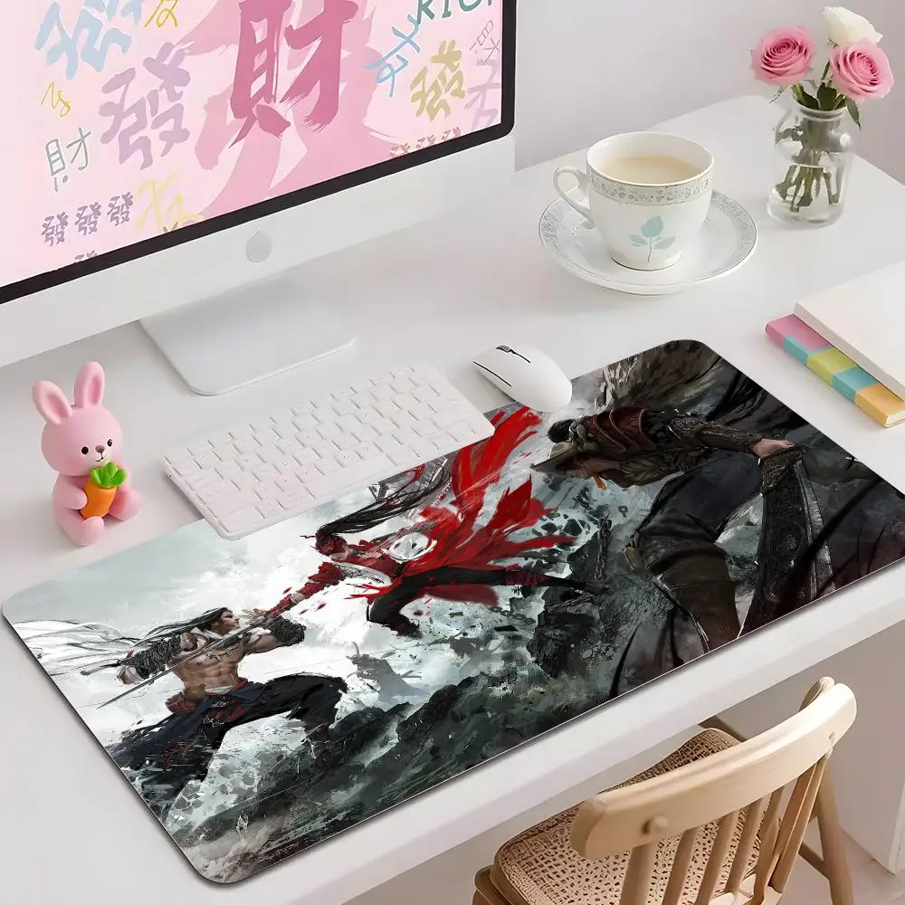 Naraka Bladepoint Art Mouse Pad Multiple Sizes Large Square Computer Office Game Table Mats Rubber Anti-slip Mousepads