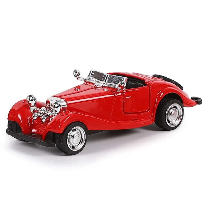 1: 32 Die Casting Model Alloy Open Top Vintage Car Model Children\'s Toy Car Ornament Boy\'s Birthday Gift