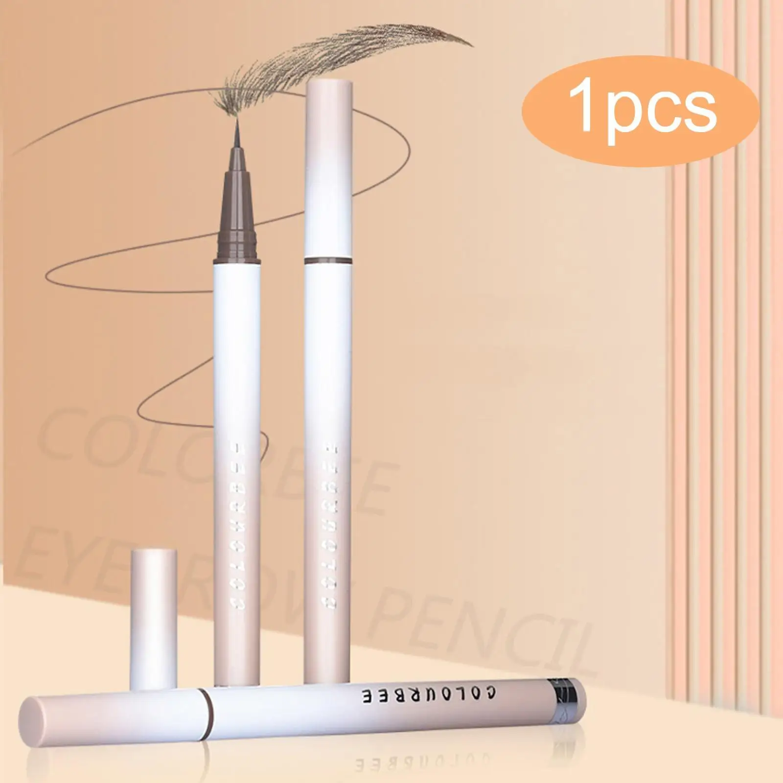 Wenkbrauwpotlood Grijze vloeibare waterdichte eyeliner Make-uppotlood met fijne punt voor professioneel en thuisgebruik