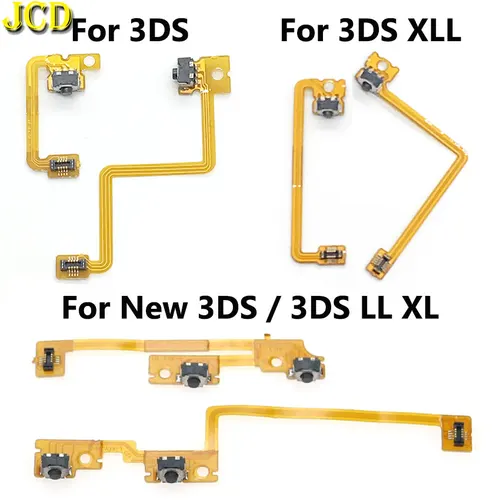 Imagen 1 del producto JCD 1/3 Uds L R botón de hombro con Cable flexible para 3DS 3DSLL 3DSXL nuevo 3DS LL XL reparación interruptor izquierdo derecho gatillo