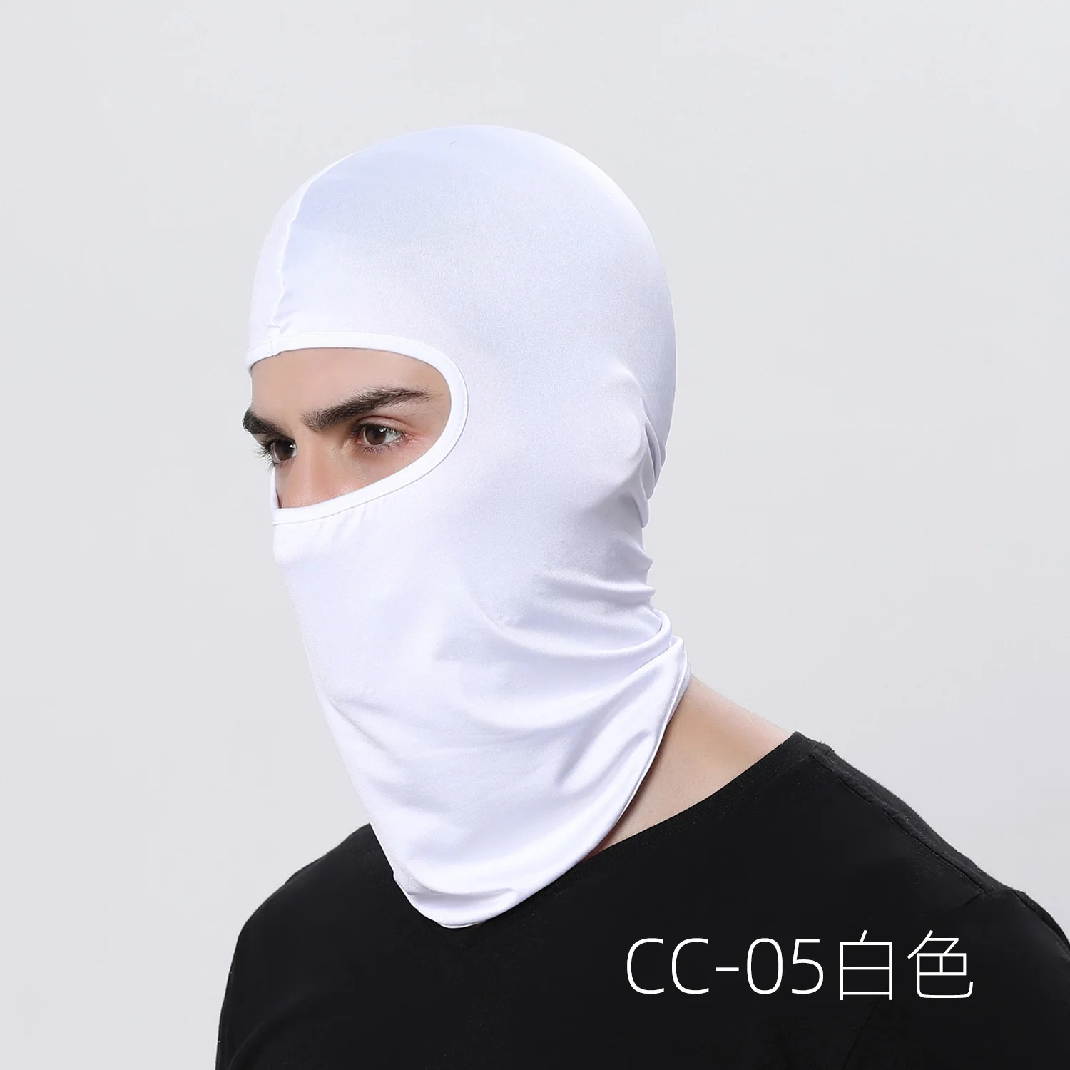 Masque de ski intégral pour hommes, cagoule noire, couvre-cou, couvre-tête protecteur