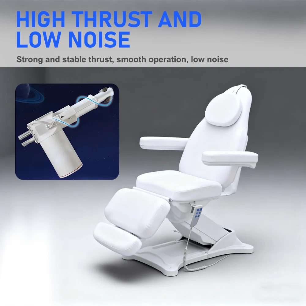 Elettrico 3 motori Estetici Reclinabili Esame medico Sedia per tatuaggi Spa Massaggio Cosmetico Lettino per bellezza facciale