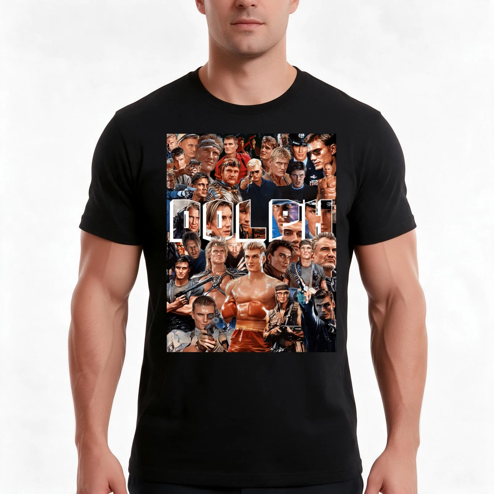 Dolph The Big Swede T-Shirt Summer Casual Cotton Tee Oversized Streetwear Tops Vintage Graphic Print Loose Fit Short Sleeve