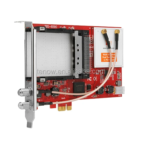 DVB-S DVB-T2 DVB-C ISDB-T Dual Tuner Dual CI PCI-e Card satellite Tuner card cable TV receiver  streaming card